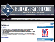 Tablet Screenshot of bullcitybarbell.com